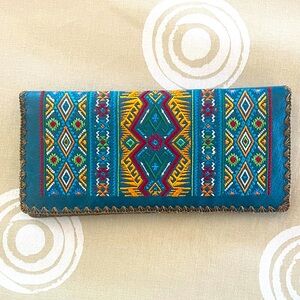 Colorful Patterned Women's Clutch Wallet